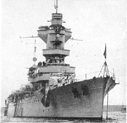 French cruiser Algérie, 1942; seen in US Division of Naval Inteligence publication ONI203