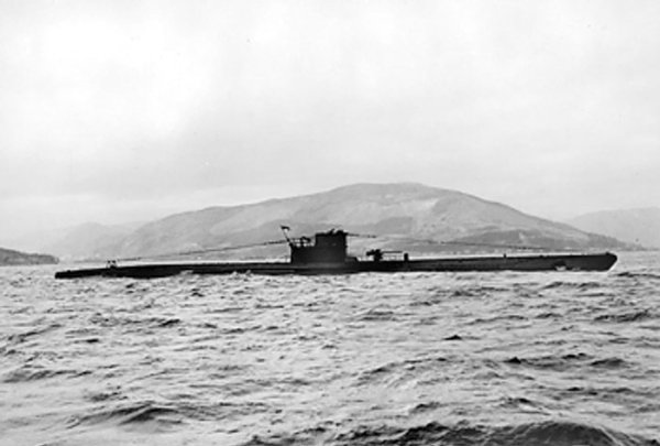 British submarine Graph, formerly German submarine U-570, 1943