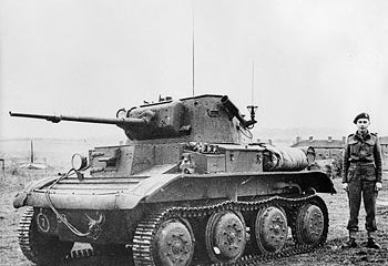 British Tetrarch light tank with Little John adaptor, date unknown